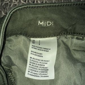 American Eagle Outfitters Shorts - American Eagle Olive Green Midi Shorts American Eagle Outfitters Shorts - American Eagle Olive Green Midi Shorts